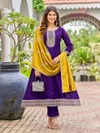 Beeta By Aanchi Vichitra Silk Embroidery Anarkali Kurti Set 